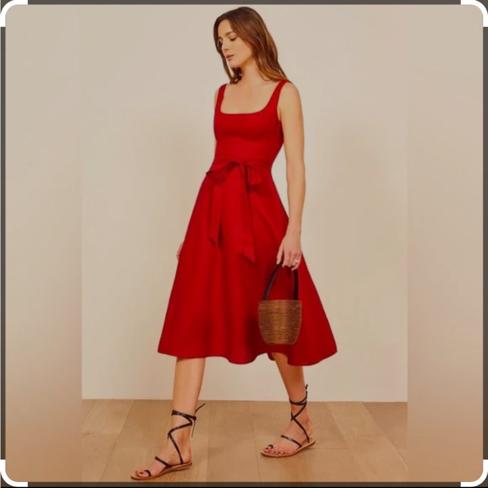 REFORMATION -- GARTEN DRESS -- CHERRY RED, SMALL NWT